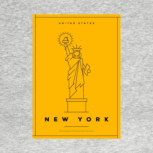 New York Minimal Poster by kursatunsal